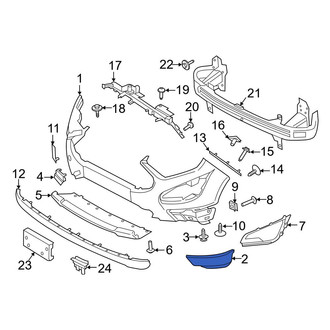 Ford OE - Front Right Bumper Corner Cover