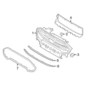 Ford OE - Front Bumper & Grille - Grille & Components