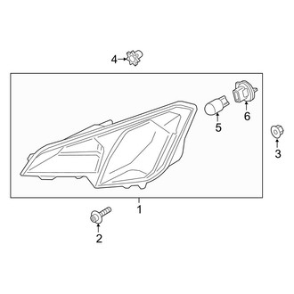 Ford OE - Front Lamps - Park Lamps (W/O Fog Lamp)