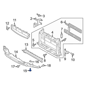 Ford OE - Radiator Support Panel Bolt