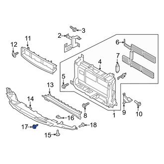 Ford OE - Bumper Cover Bolt