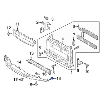 Ford OE - Bumper Face Bar Reinforcement Beam Bolt