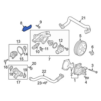 Ford OE - Engine Coolant Thermostat Housing Gasket