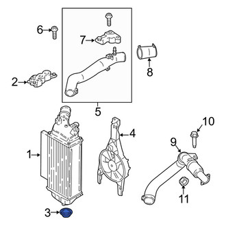 Ford OE - Lower Radiator Insulator