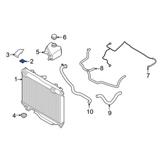 Ford OE - Upper Radiator Insulator