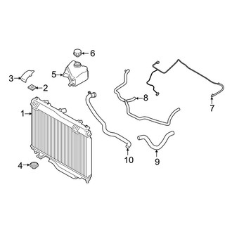 Ford OE - Cooling - Radiator & Components (2.0L)