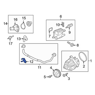 Ford OE - Engine Coolant Pipe Clip