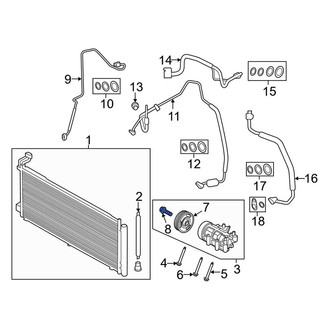 Ford OE - A/C Compressor Clutch Bolt