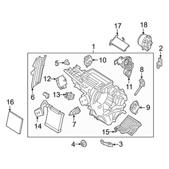 Ford OE - Air Conditioner & Heater - Evaporator & Heater Components