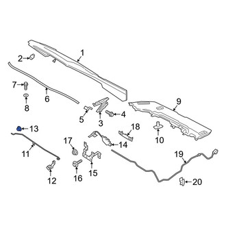 Ford OE - Hood Prop Rod Grommet