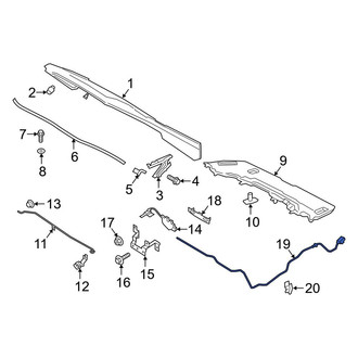 Ford OE - Front Hood Release Cable