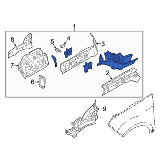 Ford OE - Front Right Fender Apron Assembly