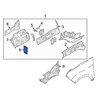Ford OE - Front Left Frame Rail End