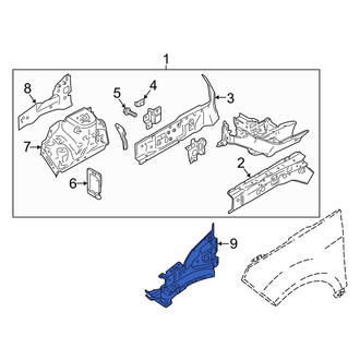 Ford OE - Front Right Fender Rail