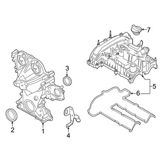 Ford OE - Engine / Transaxle - Valve & Timing Covers (1.0L)