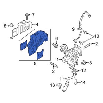 Ford OE - Outer Turbocharger Mount Heat Shield