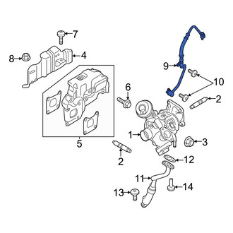 Ford OE - Turbocharger Oil Line