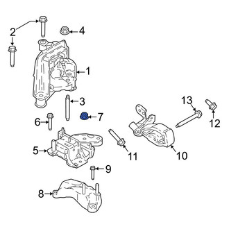 Ford OE - Bumper Impact Bar Nut