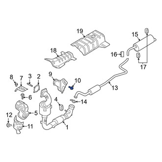 Ford OE - Catalytic Converter Heat Shield Bolt