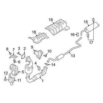 Ford OE - Exhaust System - Exhaust Components (1.0L)
