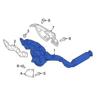 Ford OE - Catalytic Converter with Integrated Exhaust Manifold