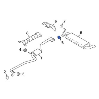 Ford OE - Front Exhaust Muffler Clamp