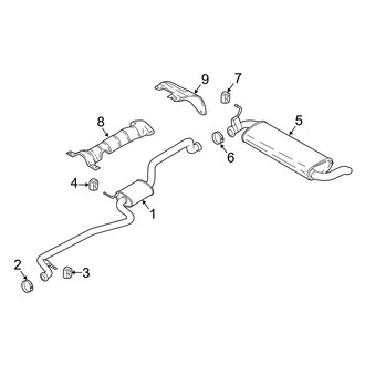Ford OE - Exhaust System - Exhaust Components (2.0L)