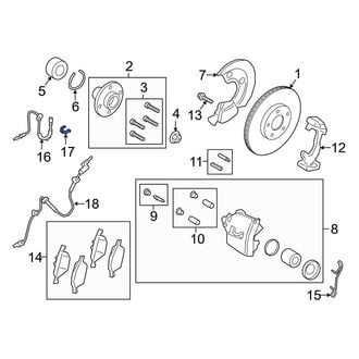 Ford OE - Brake Hydraulic Hose Lock Clip