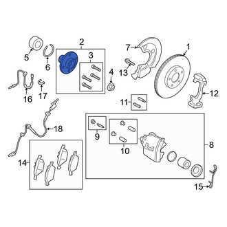 Ford OE - Rear Wheel Hub