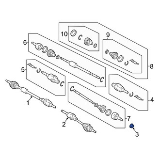 Ford OE - CV Joint Nut