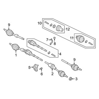 Ford OE - Front Suspension - Drive Axles (2.0L)