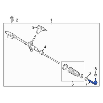 Ford OE - Inner Steering Tie Rod End