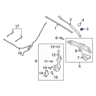 Ford OE - Wiper Arm Nut
