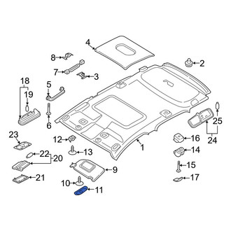 Ford OE - Left Sun Visor Cap