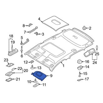 Ford OE - Left Sun Visor