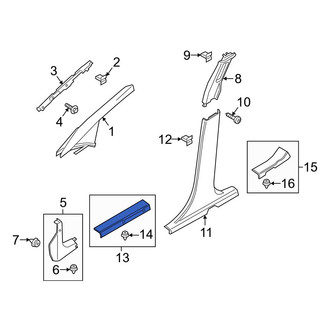 Ford OE - Front Left Door Sill Plate