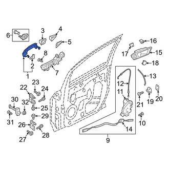 Ford OE - Front Outer Exterior Door Handle