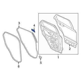 Ford OE - Door Seal Clip