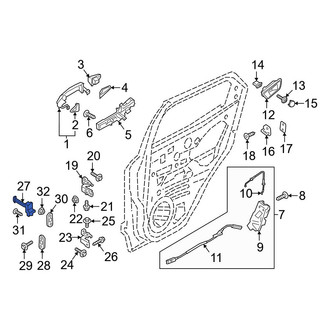 Ford OE - Center Door Check
