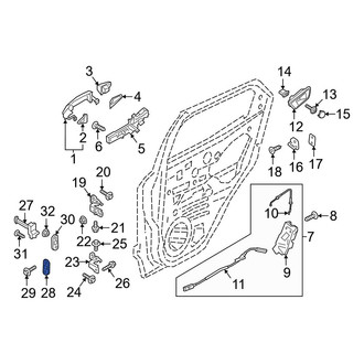 Ford OE - Left Door Check Bracket