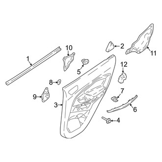 Ford OE - Rear Door - Interior Trim (S / SE / SES / Titanium)