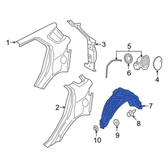 Ford OE - Rear Left Quarter Panel Splash Shield