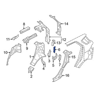 Ford OE - Rear Quarter Panel Air Vent Grille