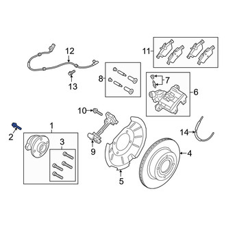 Ford OE - Axle Hub Mounting Bolt