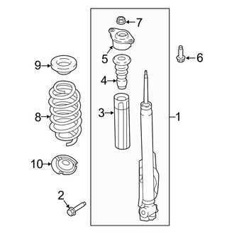 Ford OE - Rear Suspension - Shocks & Components (FWD)