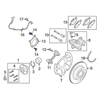 Ford OE - Brake Dust Shield Bolt