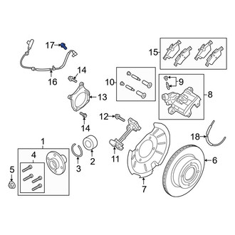 Ford OE - ABS Wheel Speed Sensor Bolt