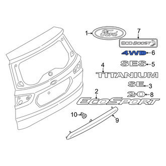 Ford OE - Rear Door Emblem