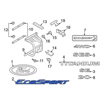 Ford OE - Rear Door Emblem