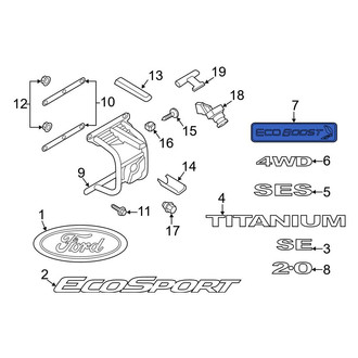 Ford OE - Rear Door Emblem